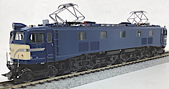 公式]鉄道模型(72002EF58形電気機関車 (原型小窓) 青/クリーム (警戒色